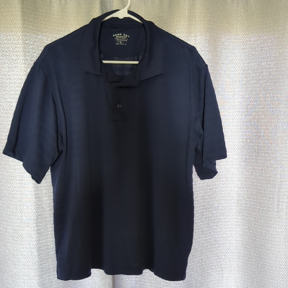 Game Day Navy Blue Polo Shirt – Size Large – Classic Casual & Sportswear